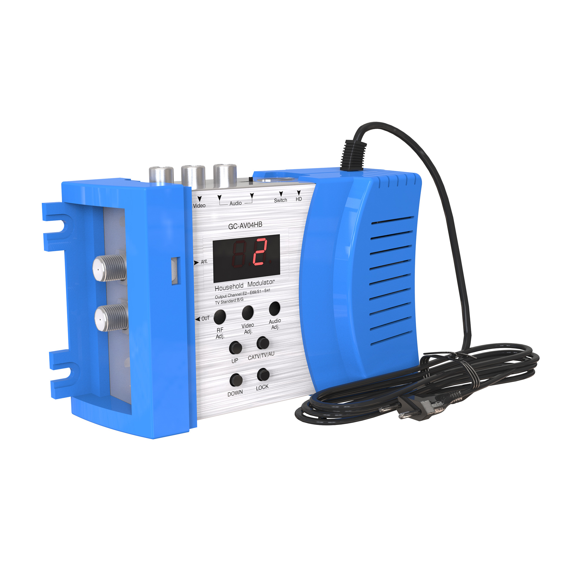 CATV 5860HD高清调制器HD/AV TO RF有线电视Modulator GC-AV04HB