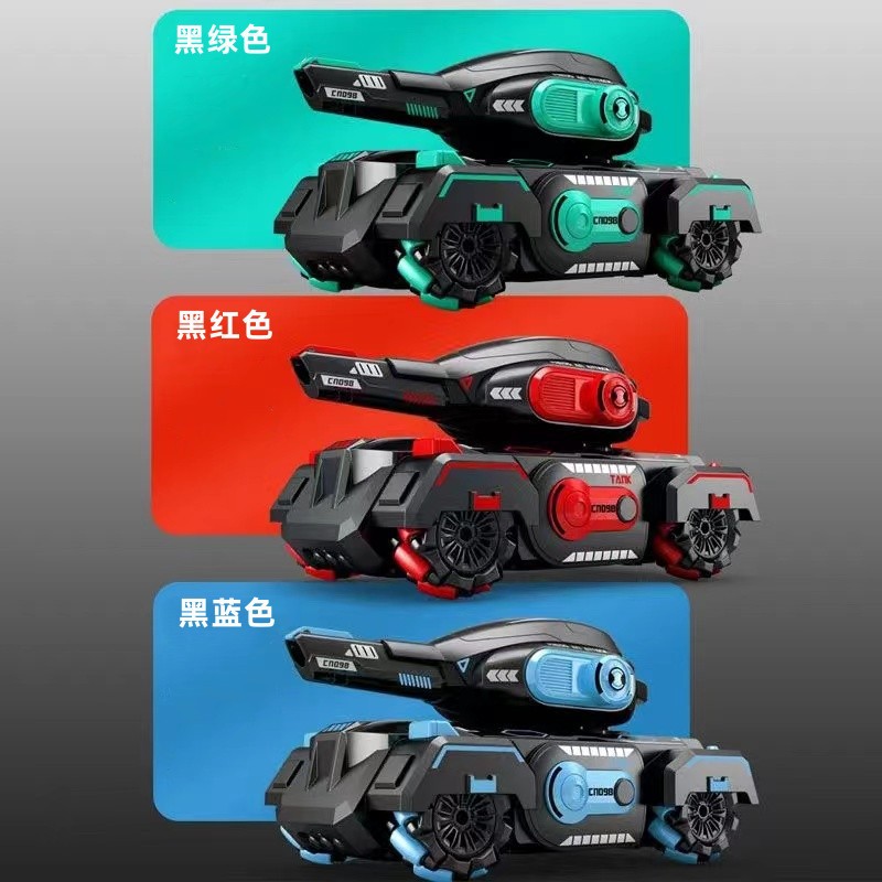 Coche de control remoto eléctrico, coche de tanque de control remoto, bomba de agua, sensor de gestos, coche de juguete con tracción en las cuatro ruedas