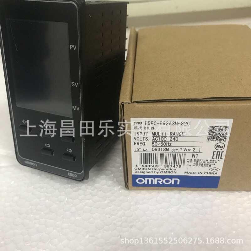 Omron ThErmostat E5CC-RX2ASM-800 AC100-240V Omron ThErmostat E5CC-RX2ASM-800 AC100-240V