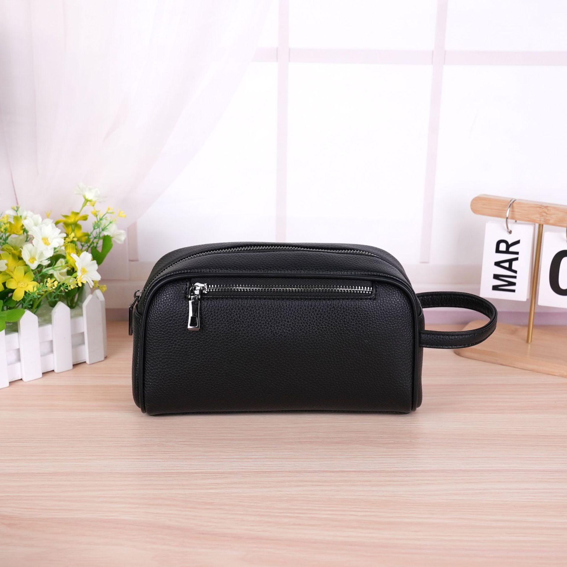 Men's Clutch Bag With Combination Lock And Multi Pocket Design_voghion.com