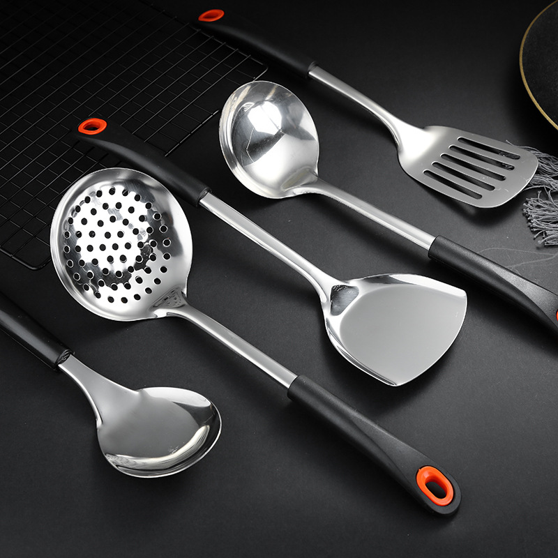 201 Stainless Steel Kitchenware Set, Ladle and Rice Spoon Wholesale 4S New Gift