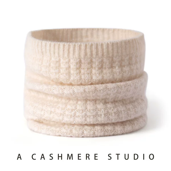 Autumn and Winter New Cashmere Neck Scarf Pure Color Knitted Warm and Cold-Proof Neck Scarf Unisex Scarf