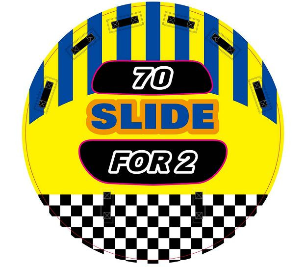 Fábrica de suministro de anillo de tracción de agua de una sola persona, anillo de tracción de esquí de agua de PVC inflado, anillo de tracción de esquí de agua de doble persona