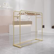 服装店展示架落地式女装店货架双排陈列架铁艺挂衣架童装店中岛架