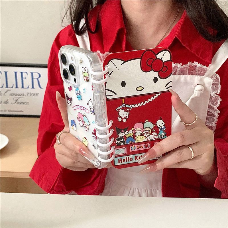 Cartoon KT Hello Kitty Samsung z Phone Case FLIP 4 Folding Screen filp3 Protective Case Bracelet for Galaxy