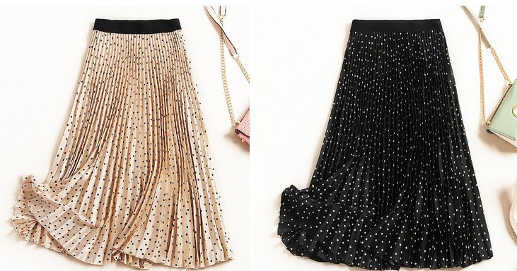 Black Polka Dot Skirt