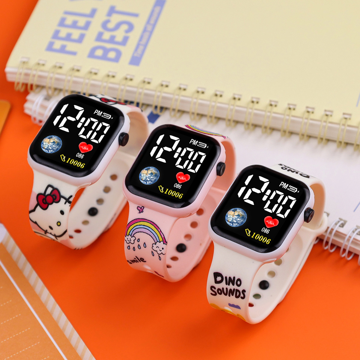 Reloj impreso con LED para los niños
