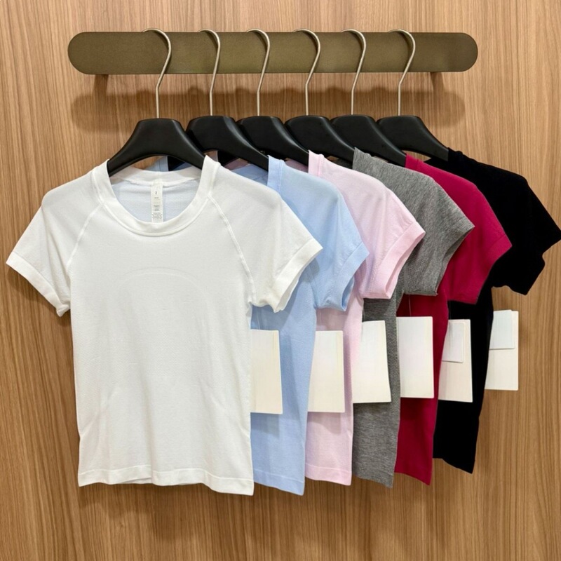 Swiftly Tech 2.0 Short-Sleeved Lulu Style Elastic Breathable Yoga Short Sports Quick-Drying Fitness T-Shirt Swiftly Tech 2.0 Short-Sleeved Lulu Style Elastic Breathable Yoga Short Sports Quick-Drying Fitness T-Shirt