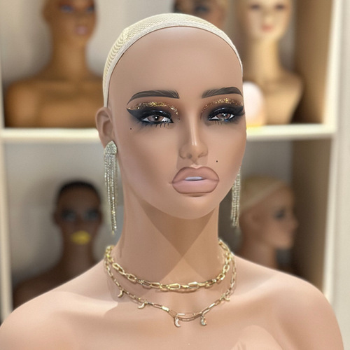Fake display camera model manufacturer PVC mannequin doll head model model head wholesale