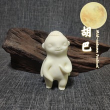 批发 象牙果Q版胡巴小妖王菩提籽椰子木工艺品摆件礼盒装