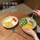 Ceramic Dielectric Dinner Plate for Adult Fat Reduction Special Three Dielectric Plate for Household Breakfast Fruit Plate Children Dielectric Plate