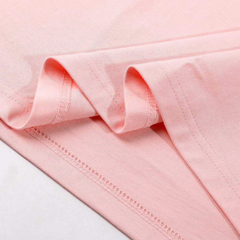 260g de peso pesado, talla europea, algodón suelto, manga corta, cuello redondo, camiseta, ropa de clase, publicidad, camisa cultural, ropa de trabajo, personalización