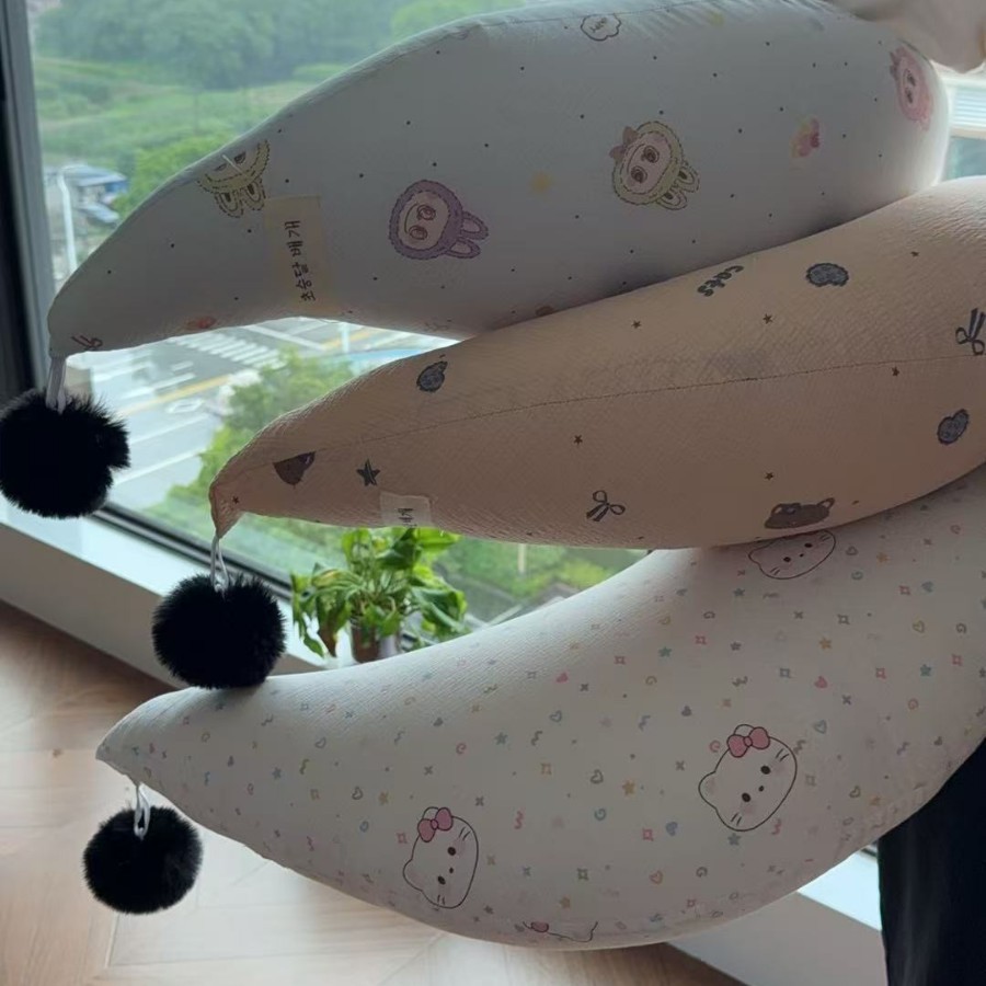 Crescent Pillow, Hug Pillow, Kindergarten Baby Comfort Pillow, Home Bedside Cushion, Pregnancy Leg Pillow, Airplane Pillow Core Wholesale