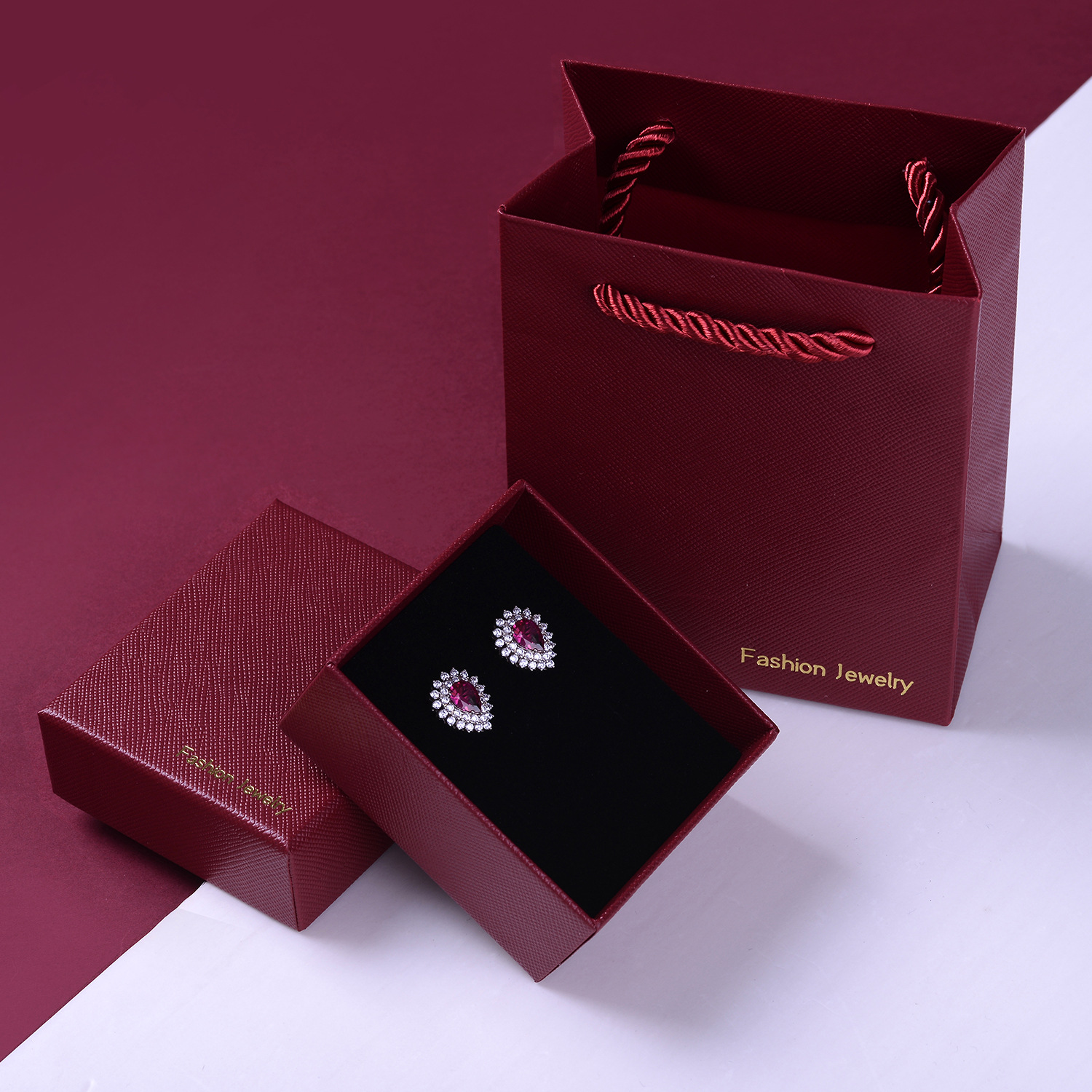 特价款复古戒指耳钉吊坠通用包装首饰盒 天地盖饰品盒 大量现货厂