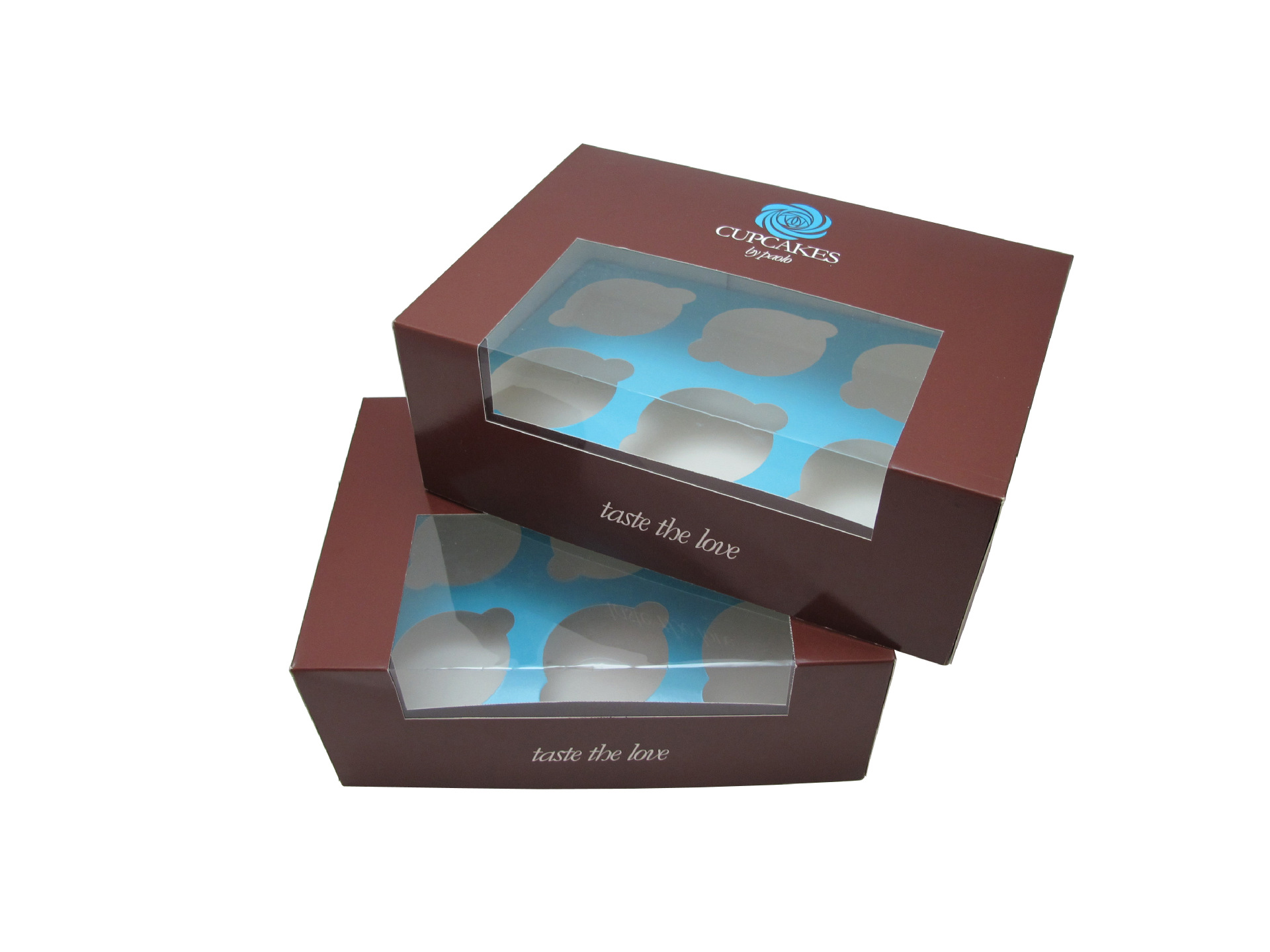 各款包装纸盒 食品纸盒 一片式蛋糕盒  4个杯蛋糕盒