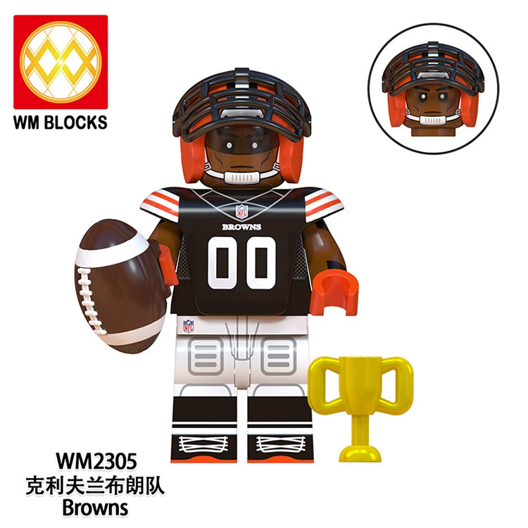 WM 6133 серия Rugby, детский собранный набор строительных блоков и плиток, игрушки в сумке, смешанная партия 2303-2310