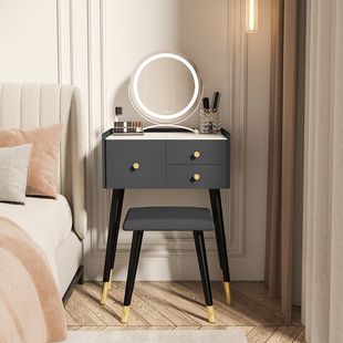 Light Luxury All Solid Wood Slate Small Dressing Table Bedroom Solid Wood Dressing Table Bedside 60 Dressing Table 50 Dressing Table