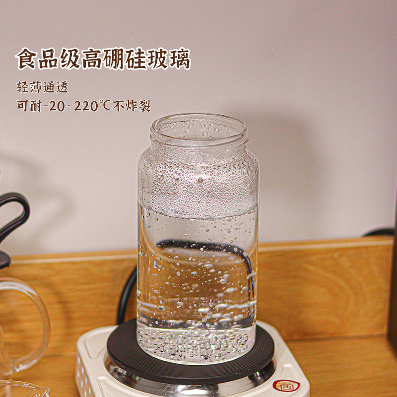 装蜂蜜分装瓶高硼硅玻璃密封罐泡蜜糖果酱瓶子储存罐子跨境|undefined