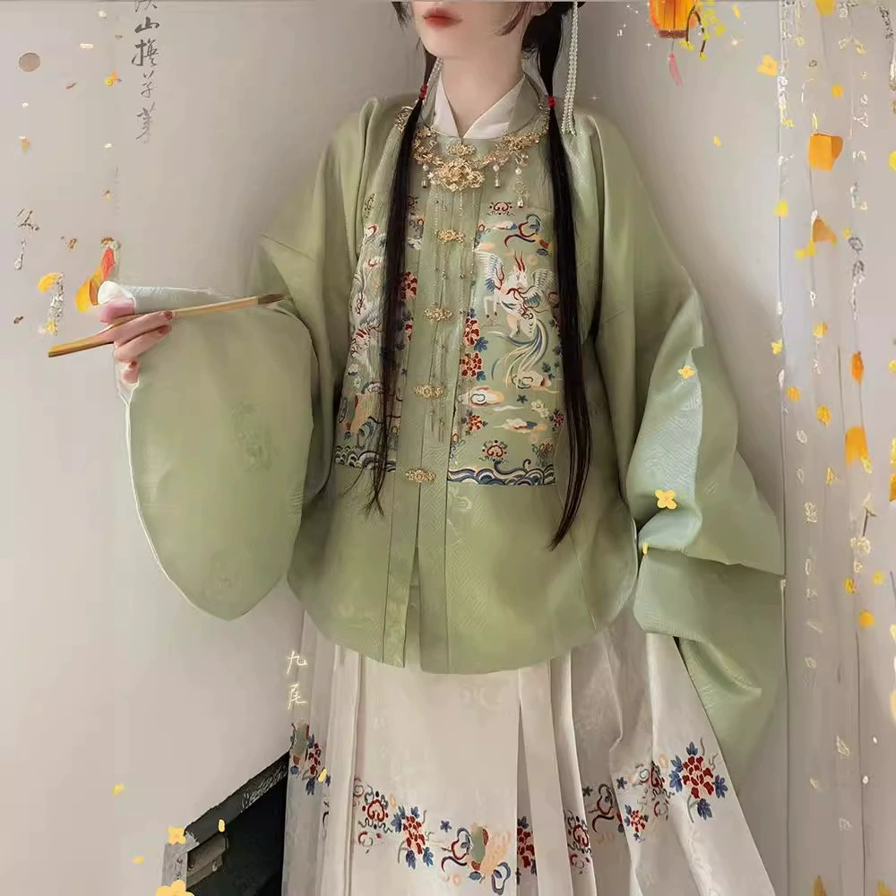 Новая подружка Hanfu белая вышивка