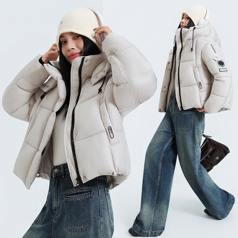 2025 el mismo abrigo de algodón corto para hombres y mujeres 2025 invierno puff nuevo estilo coreano grueso abrigo de pan abrigo de algodón