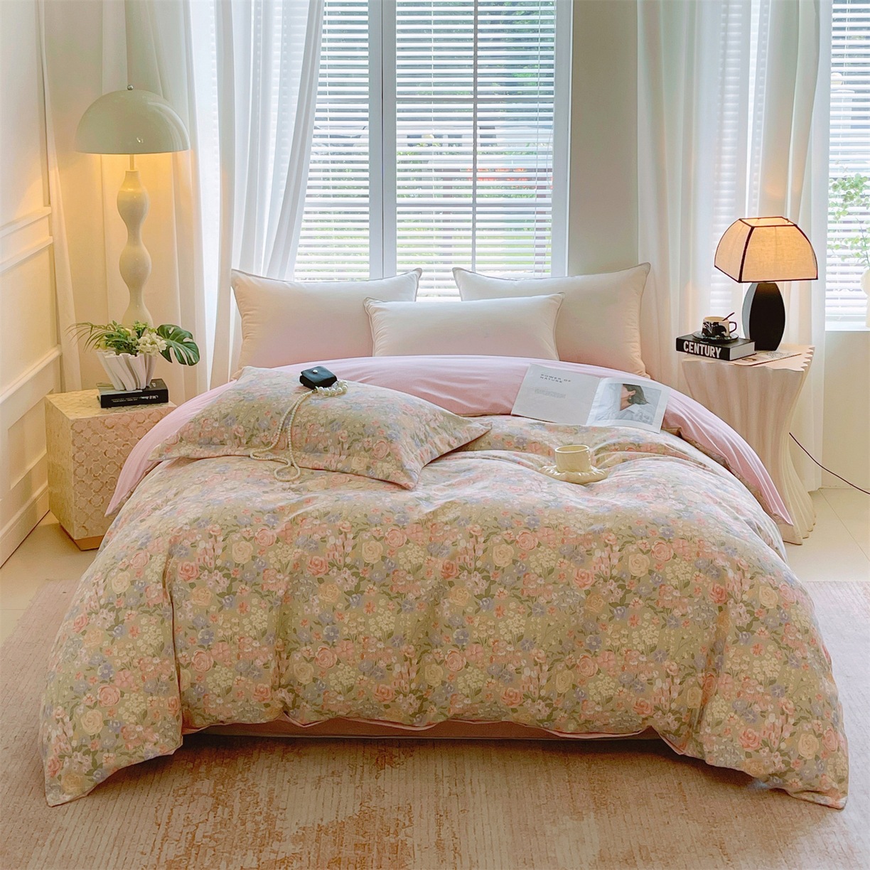 Nueva cubierta de edredón de estilo chino una sola pieza para comprar una sola pieza más gruesa de lana molida otoño invierno calor al por mayor cubierta de edredón de algodón una sola pieza