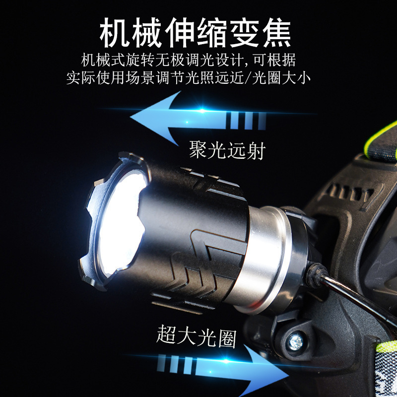 Led Outdoor Hiking Patrol Focusing Remote Wave Intelligent Induction ...