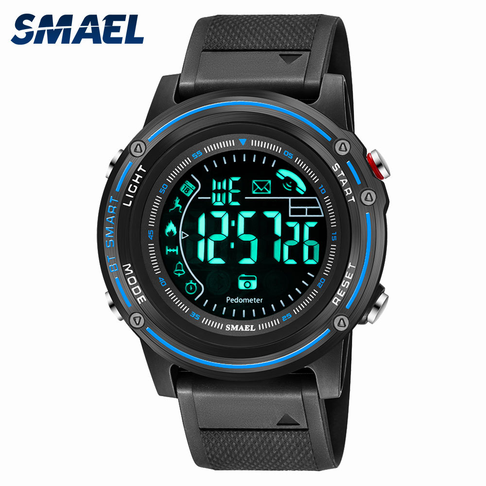 Smael smair 8041 Bluetooth reloj inteligente paso contando recordatorio reloj soporte ios android deportes reloj electrónico