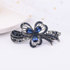 Crystal from pearl, hairgrip with bow, hairpins, hairpin, bangs, flowered, Korean style, wholesale