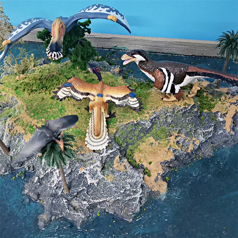 Transfronterizo simulación dinosaurio Jurásico modelo pequeño antepasado pájaro antiguo magia pterosaurus dinosaurio escritorio estática decoración adornos