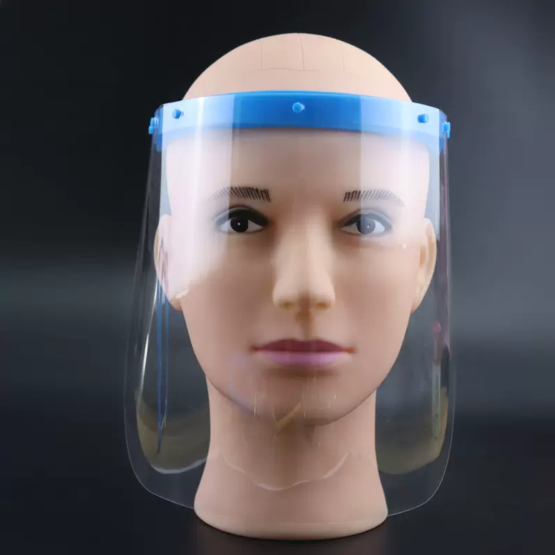 厂供现货PET防雾防御防飞沫面屏防油防喷溅防疫透明面罩防护加厚