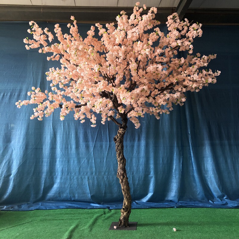 模擬桜の木結婚式結婚式模擬花偽の木結婚式の装飾新年の願いの木リビングルームの床の花|undefined