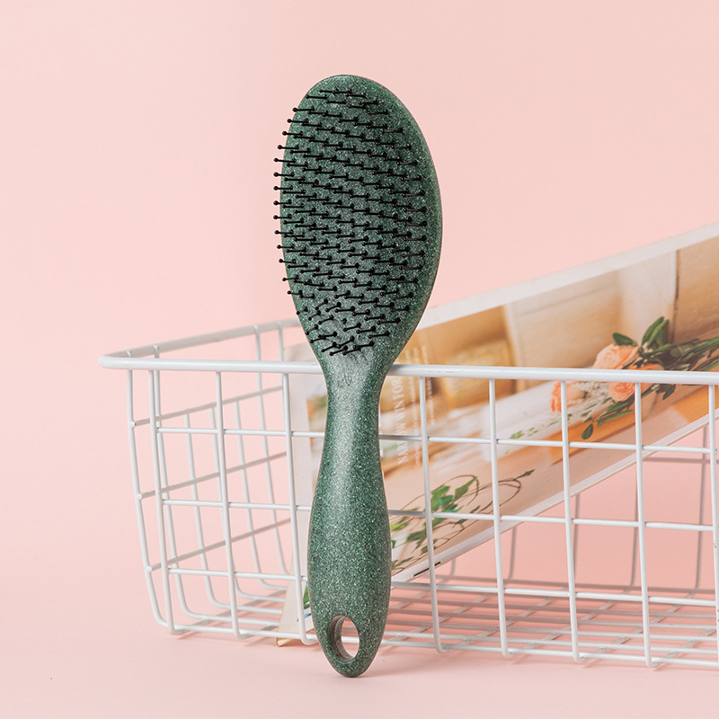 Red de Internet peine esponjoso cráneo alto linda dama hogar cabello rizado anti-largo masaje electrostático cuero cabelludo peine de costillas de colores