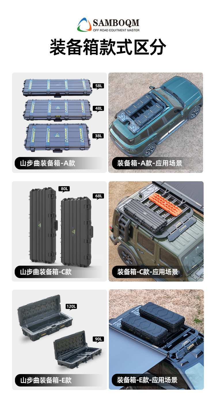 Rooftop Luggage Rack Ladder, Roof Crossbars, Luggage Frame, Off-Road Modification Parts, Expandable Roof Platform