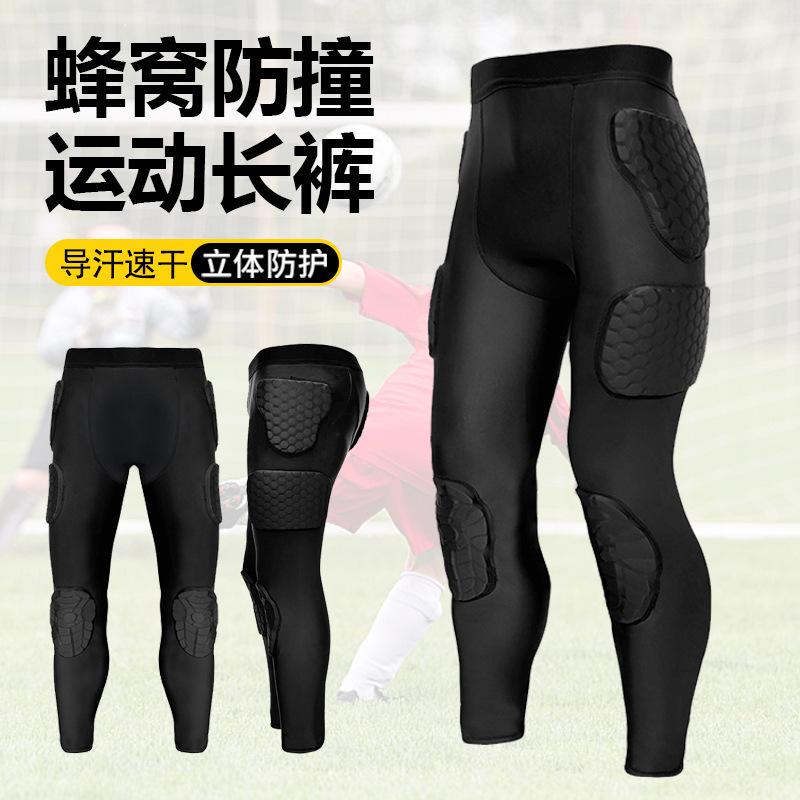 Basketball Anti-Collision Clothing Tight Pants Football Goalkeeper Knee Sports Protective Gear Baseball Ski Ice Hockey Rugby Pants
