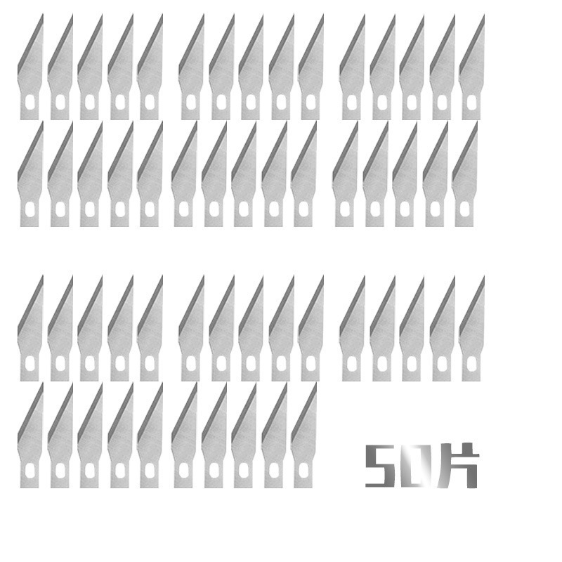 Cuchillo de talla en caja cuchillo de lápiz cuchillo de reemplazo cabeza no.11 # cuchillo de talla Reparación de teléfonos móviles hoja de eliminación de pegamento pala plana película