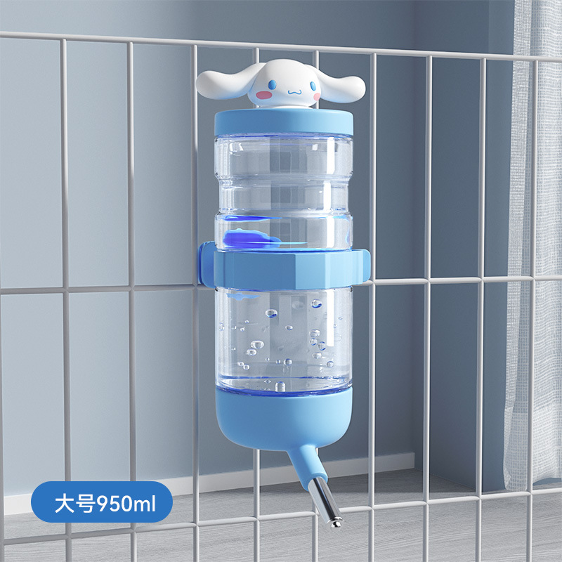 Bebedero de jaula colgante para perro de oreja grande de marca compartida genuina para perros, jaula para gatos, boca no mojada, cuenco para perros, cuenco para mascotas