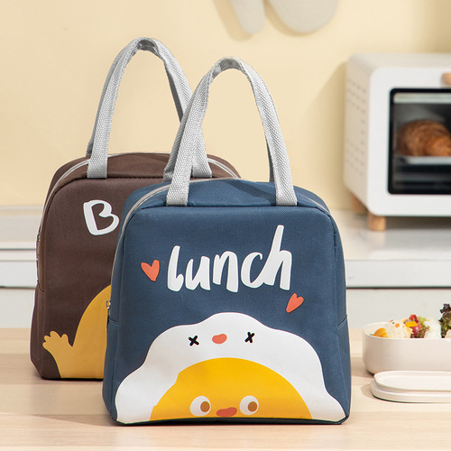 Portable lunch box thermal bag cartoon cute thermal bag large capacity portable bag picnic bag thermal lunch box bag