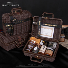 伴郎伴手礼男士结婚高档实用新郎婚礼高级感篮子公司商务藤编礼盒