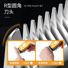 KEMEI Retro Adult Metal Engraving Scissors with LED Display KM-802 Home Ruler Electric Hair Trimmer