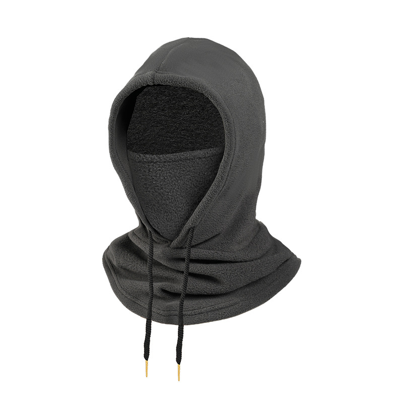 Otoño y invierno al aire libre camuflaje de terciopelo calentamiento sombrero guisante para hombres y mujeres máscara de terciopelo a prueba de viento y frío