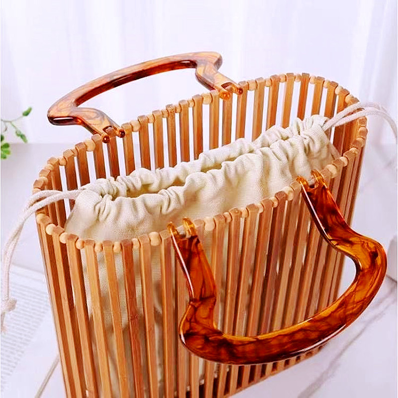 Women's Medium Arylic Solid Color Vintage Style Classic Style String Handbag display picture 6
