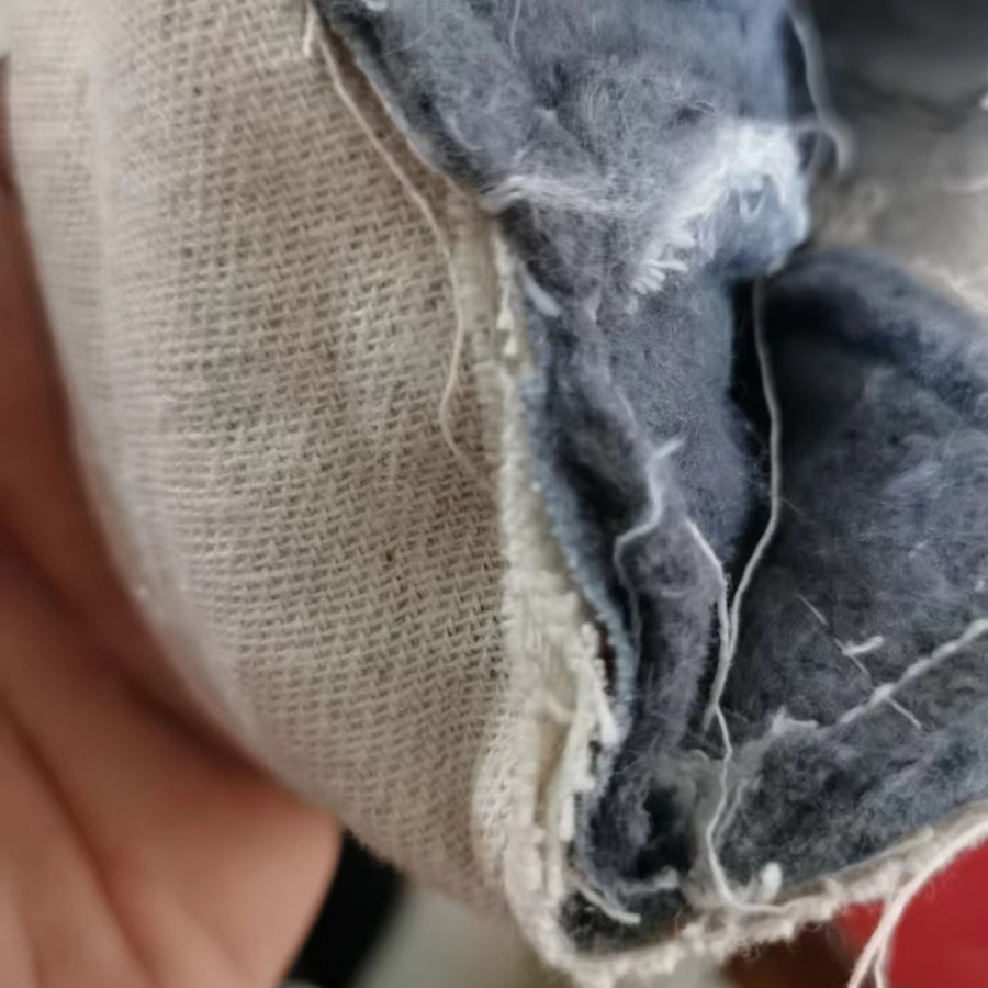 Guantes de Lona de Tres Capas Resistentes a Altas Temperaturas Algodón para Protección Industrial