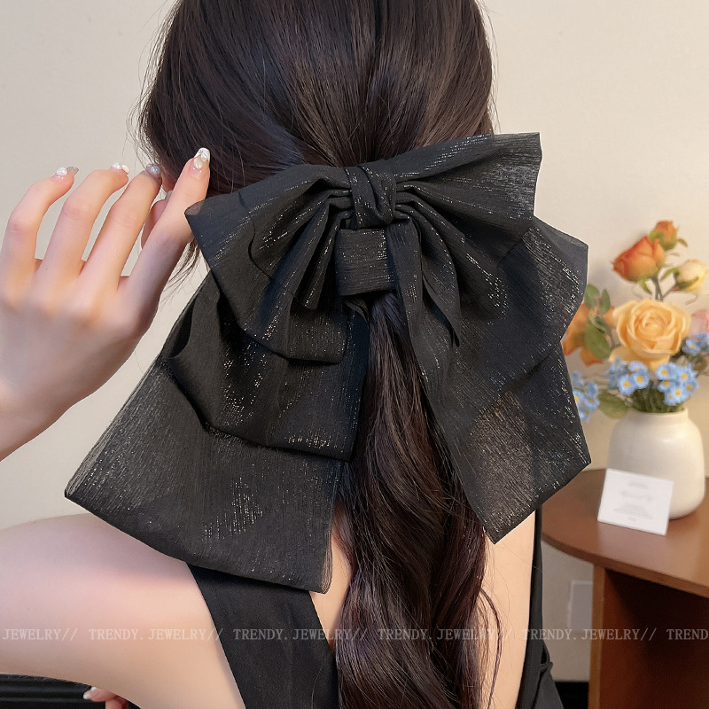 Otoño y invierno super fairy arco princesa cabeza agarrar clip de cabeza mujer detrás de la cabeza clip cuadrado muestra cara pequeña clip de pelo adornamiento de cabeza clip de pelo