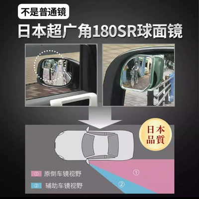 Mirror Wide-Angle Auxiliary Mirror, Large field of view rear view auxiliary mirror