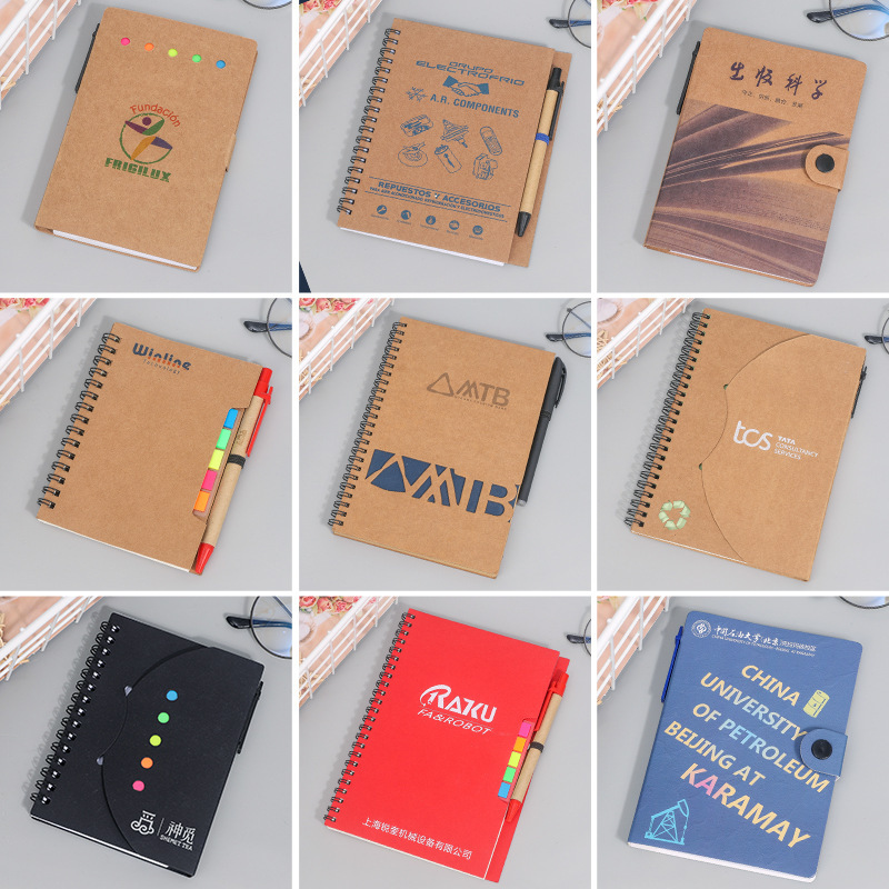 Spot Wholesale Business Notebook A5 Coil Stationery Supplies Notepad Student Homework Book Logo Customization