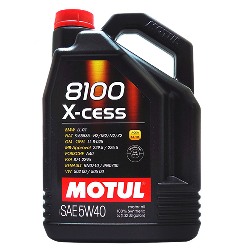 摩特机油 MOTUL 8100 5W-40 5升 原装进口全合成汽车发动机润滑油