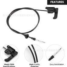 引擎蓋閂鎖釋放電纜兼容雪佛蘭Blazer 1996-2001適用於雪佛蘭