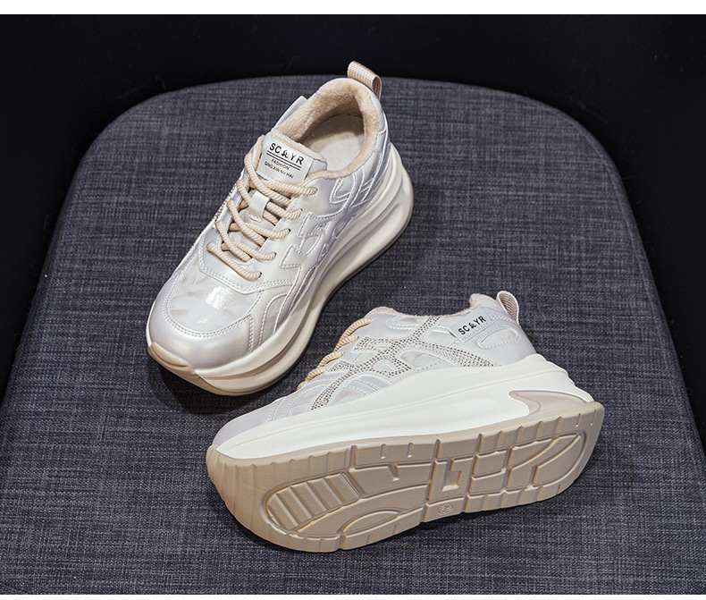Giày sneaker nữ đế dày phong cách thể thao thời trang — M2997-1 Lông xám, M2997-1 Lông champagne, M2997 Lót đơn champagne, M2997 Lót đơn xám chi tiết 22