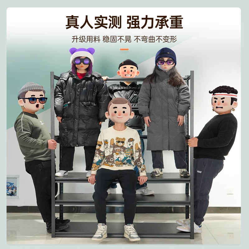 家用货架阳台置物架多层收纳架落地杂物架仓库碳钢金属储物展示架|undefined