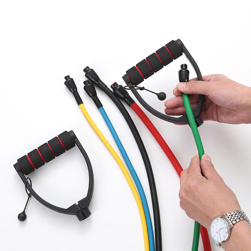 [Cuerda de tracción ajustable] cuerpo de fitness rebote de una sola palabra cuerda de tracción al por mayor mango de plástico cuerda de tracción de LaTeX